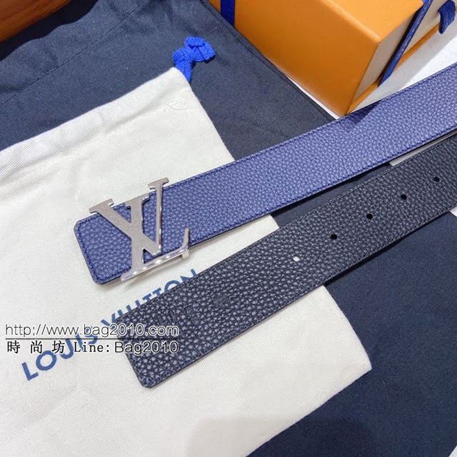 LV新款男士皮帶 路易威登雙面牛皮腰帶  jjp1963